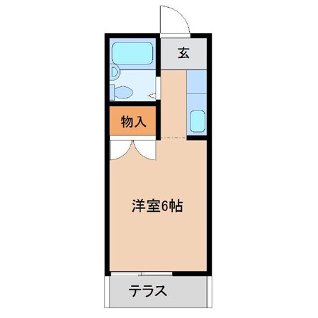 スカイエンジュA棟の物件間取画像